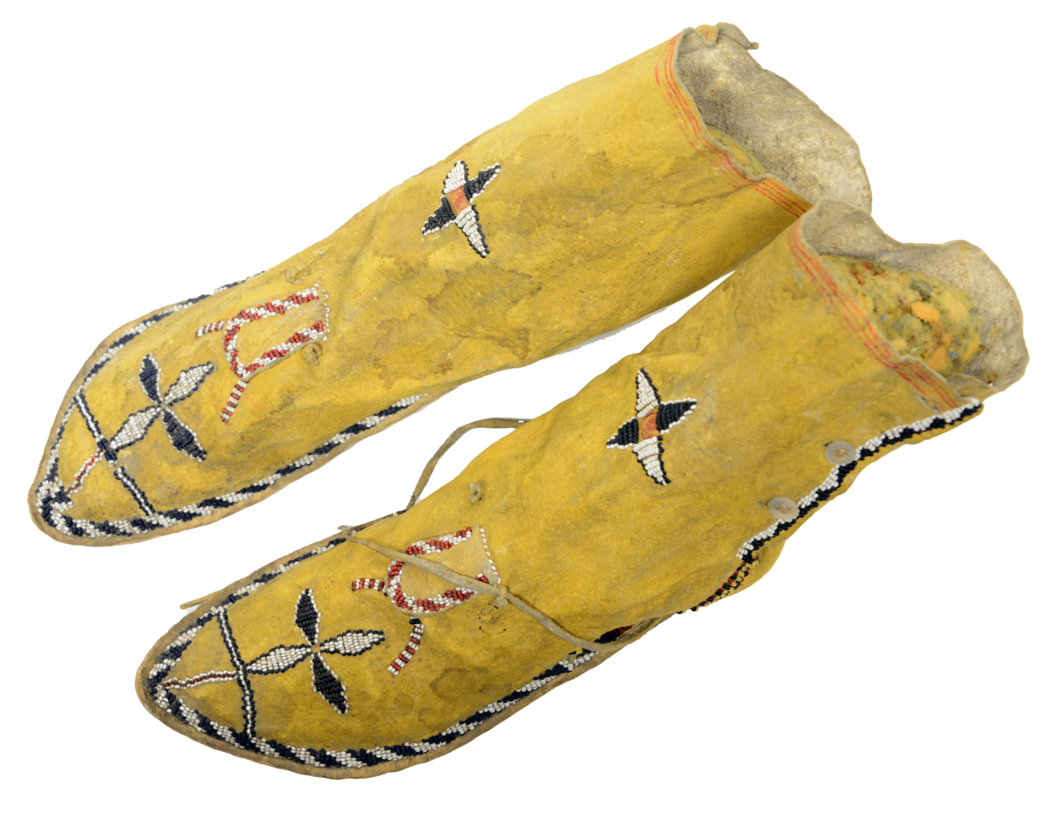 Sold – Native American Beaded Moccasins – Barlow Antiques